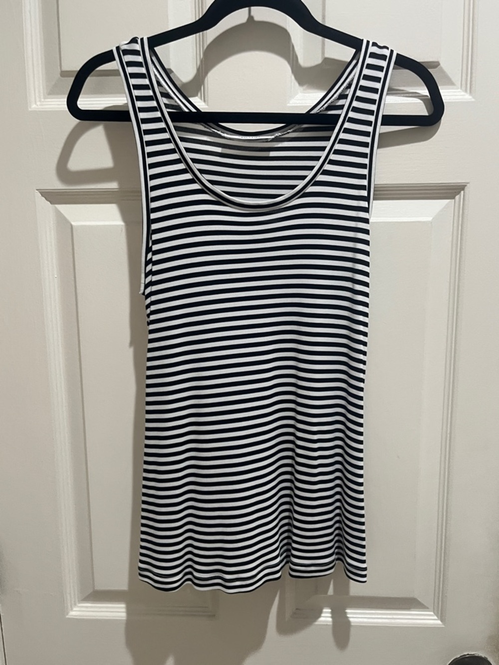 MaxMara Black and White Striped Tank M